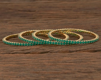 Emerald Bangles /CZ Bangles/ Indian Bangles/Diamonds Bangles/Emerald bracelets/Bridal bangles/Pakistani Jewelry/One gram gold Jewelry