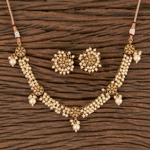 Guttapusalu Necklace/Gold Necklace/ Matte Gold Necklace/Indian Necklace/Temple jewerly/South Indian Jewelry/Lakshmi haaram/Amrapali jewelry