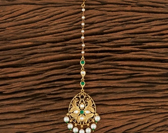 Tikka Tikli Indian 22K Gold Plated Party Fashion CZ Colourful Stone Making Set Tikka Tikli Indian 22K Gold Plated Party Fashion CZ Colourful Stone Making Set