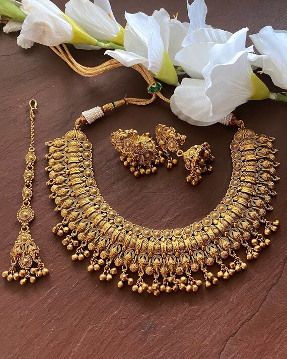 Antique Gold Choker/ Indian Choker 