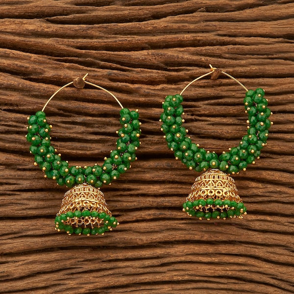 Red jhumki / Jhumki Bali/ pearl gold  hoops/Indian hoops/ Indian earrings/ Jhumka Hoops Earrings/jhumkas/green earrings/red  green earrings