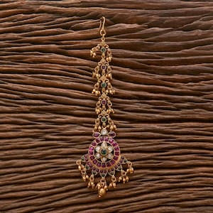 Tikka/Antique Matte Gold Mang tikka/ Maangtikka/Kundan tikka /pearl tikka/  Tikkah/Bridal tikka/ Nethi Chutti/Temple jewelry/ Indian jewelry