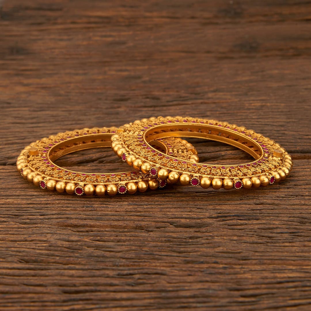 Matte Gold Openable Bangles/pacheli /kada/ Gold Bangles/indian Bangles ...