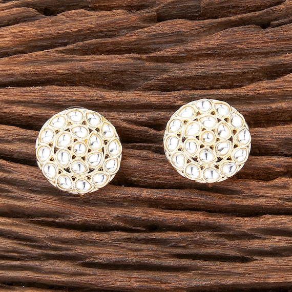 Buy Antique Plain Matte Gold Earring With Matte Gold Plating 213318 |  Kanhai Jewels