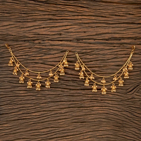 Boho Indian Jhumka Earrings Gold Color Pearl Tassel Beads Dangle Earrings  Kundan Jewelry For Women Vintage Ethnic Pendientes