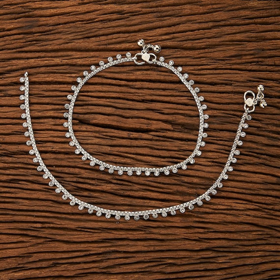 Gold plated hotsell silver anklets