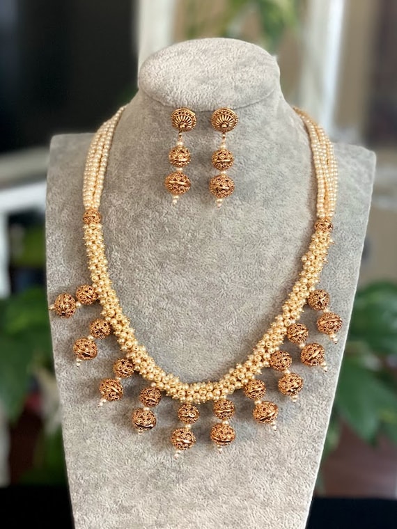Guttapusalu Necklace/gold Necklace 