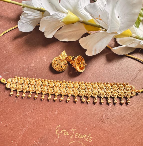 Antique Jewellery Artificial Jewellery Chokers Gold Choker