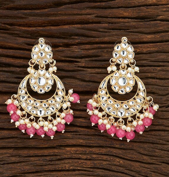 Rani pink shop earrings