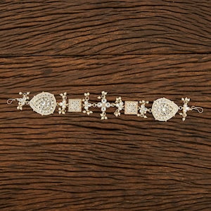 Kundan Pearl Sheesh Phool/matowe złoto Kundan opaska na głowę/dla nowożeńców Matha Patti/Sheesh patti/Matha phool/indyjska biżuteria dla nowożeńców/pakistańskie wesele