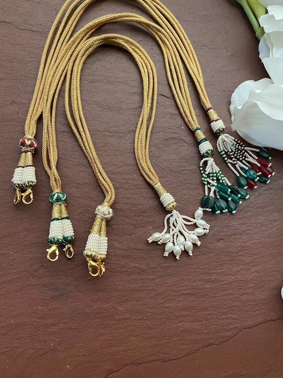 Adjustable Handmade Designer Necklace Thread Dori, Back Ropes for