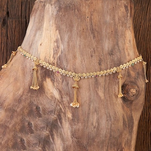 Gold Belly Chain/Kemp belt/Ruby Belly chain/Kamarbandh/Vaddanam/ Kamarpatta/South Indian Jewelry/waist belt/Temple Jewelry /Belt/ Sash/tagdi