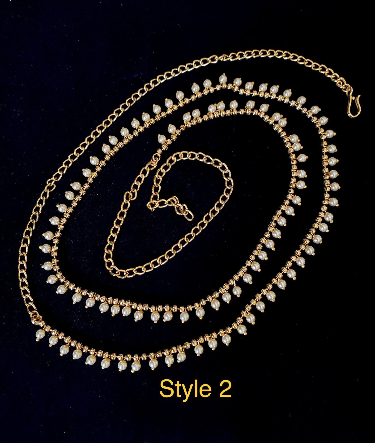 Belly Chain/ Waist Belt /pearl Waist Chain/indian Belly Etsy