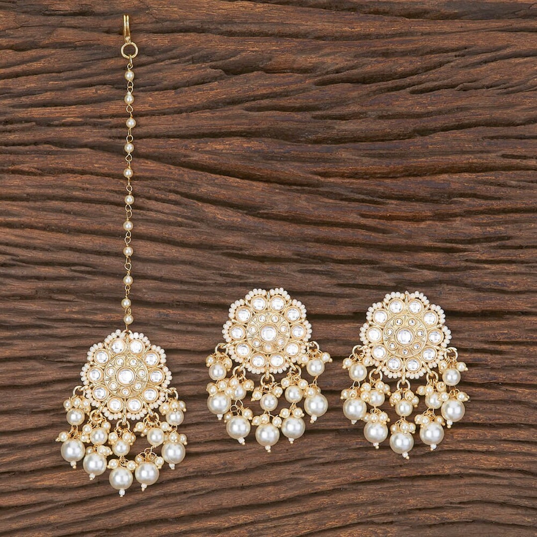 Mangtika set 2024 with earrings