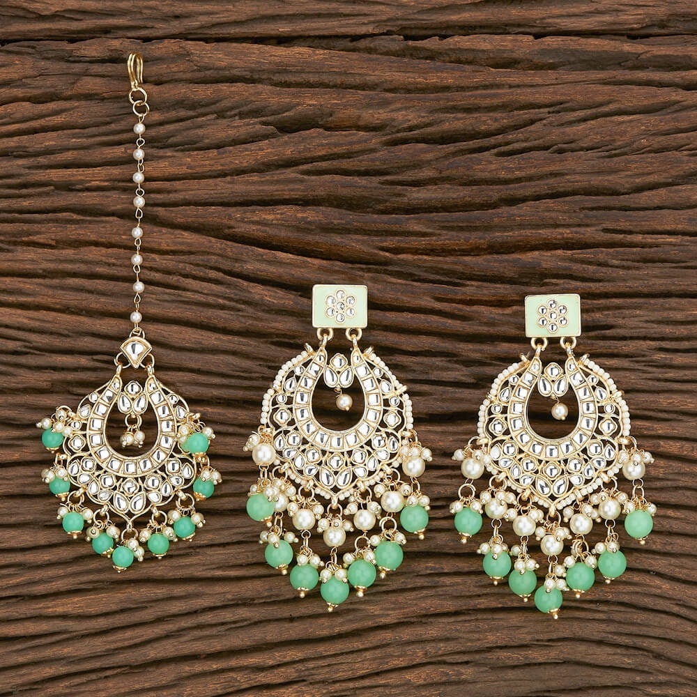 Mangtika and shop earring set