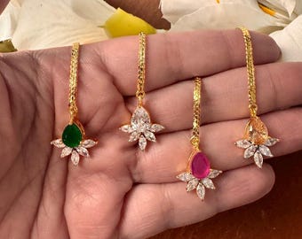 Jewar Rajasthani Style Tika Bodla Headpiece - Gold Plated Kundan Polki Pearl Indian Traditional Hair Jewelry