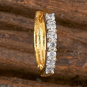 CZ Nasenring / indischer Nasenring / Piercing Nasenring / indischer Brautschmuck / Bollywood Schmuck / Zirkon Nasenring / Nath