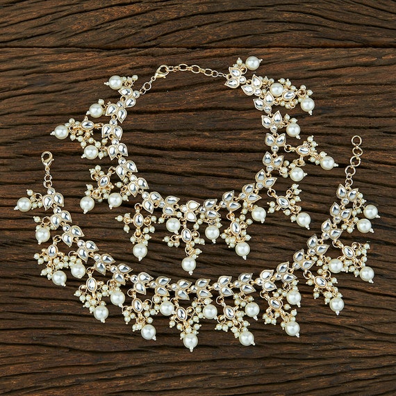 Kundan anklets online discount
