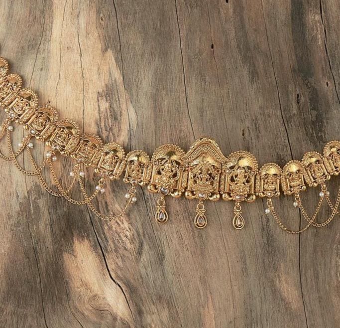 Gold Belly Chain/lalshmi/polki Belly Chain/kamarbandh  display picture 2