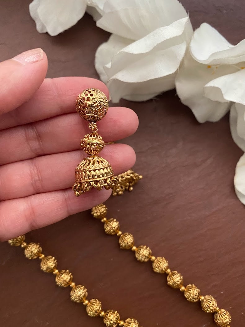 Long Necklace/gold Necklace/ Matar Mala 