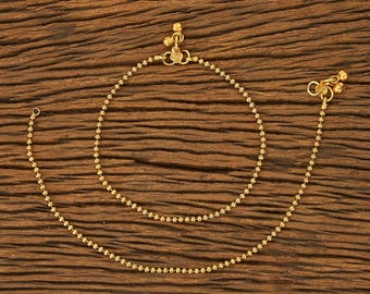 Delicate Anklet/Gold Anklet /Payal/ Chain anklet / panjeb/ jhanjhar/ Golusu/ Indian anklet /Bridal anklet/ gold payal/ Boho Anklets