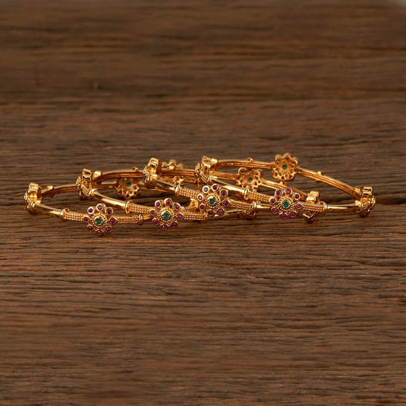 Antique Gold Bangles/ Indian Bangles 
