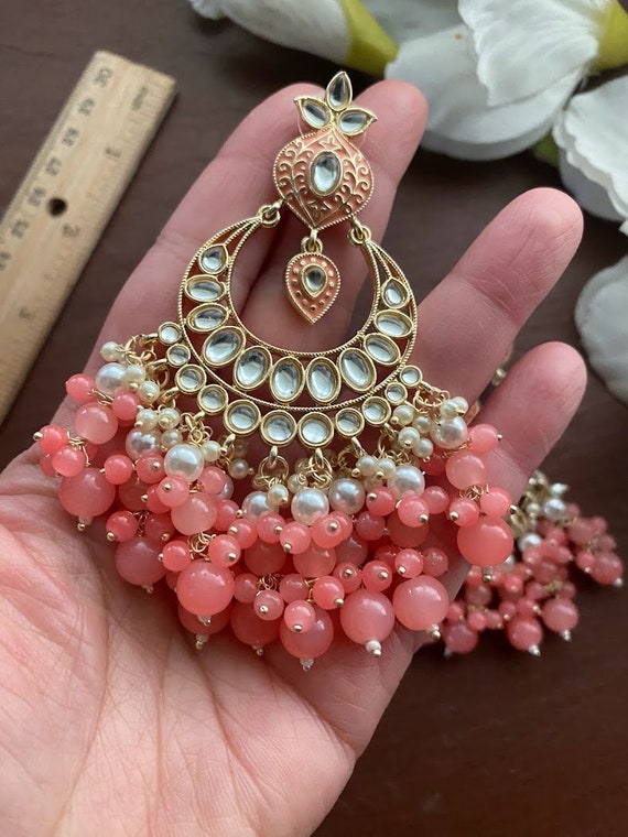 Kundan long deals earrings online