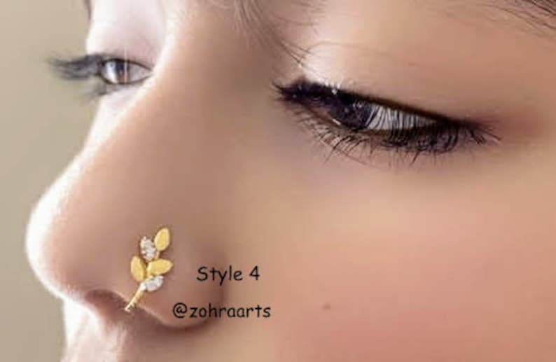 Nose Ring Non Piercing nose ring Clip On Nose ring Nose Etsy