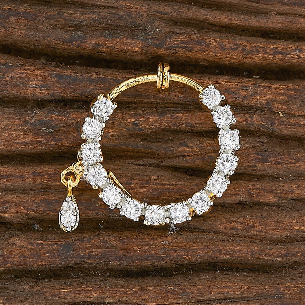 CZ Spring Nose Ring nath Indian Nose Ring Diamond Nose Ring