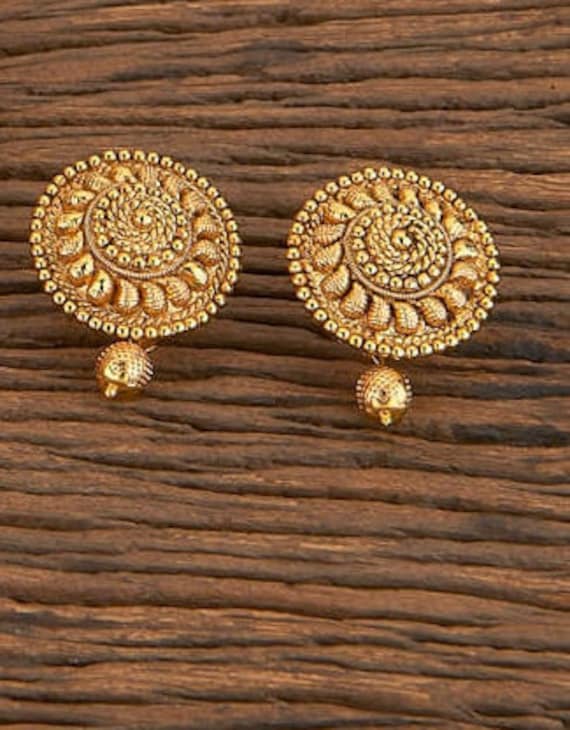 CANDERE  A KALYAN JEWELLERS COMPANY Tushi Collection 916 22kt Gold  Earrings for Women  Amazonin Fashion