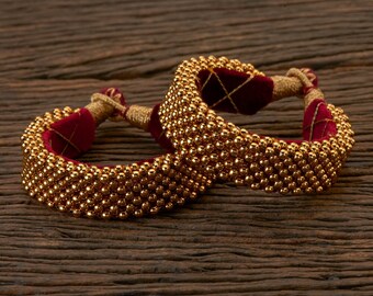 Gold Thushi Bracelet/beaded Bangles 