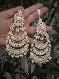 Kundan Chandbali Earrings: Indian Pearl Jewelry