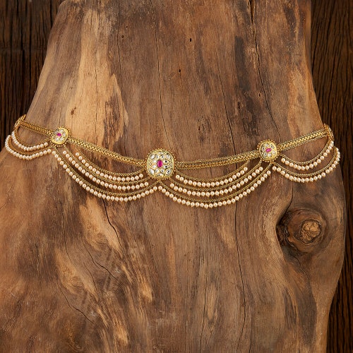 Matte Gold Belly Chain/kemp Waist Belt/ Kamarbandh/ Vaddanam/ Etsy