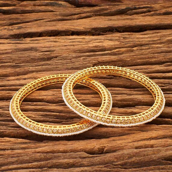2.4 Gold Bangles/ Indian Bangles/pearl 