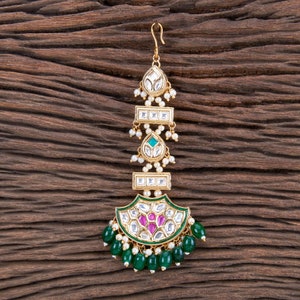 kundan tikka/Indian Maang Tikka/pearl mang tikka/Gold Tikka/Pakistani Bridal tikka/Matha Patti/Jhoomar /Side tikka/green tikka/ruby tikka