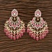 Maroon Red  Meenakari earrings/Kundan Earrings/ pink Long Earrings/ Indian earrings/ Indian Jewelry/ polki meenakari Chandbalis /Gray/Firoza 