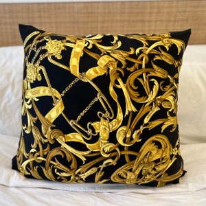 Vintage Hermes Jardin Enchante Hermès Silk Scarf Pillow