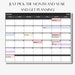 Monthly Calendar Excel Template Organization & Planning - Etsy