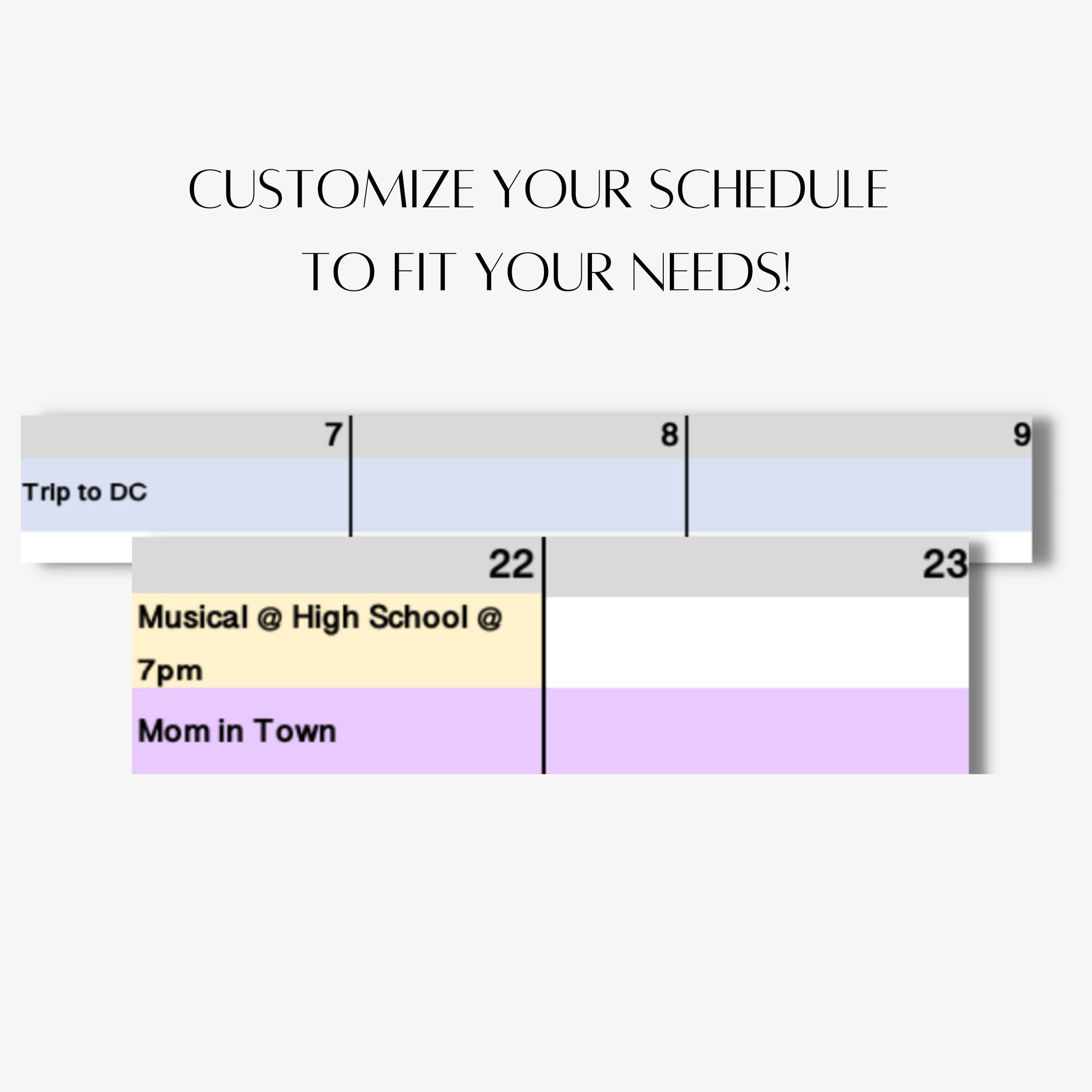Monthly Calendar Excel Template Organization Planning Etsy Monthly Calendar Excel Template Organization Planning Etsy