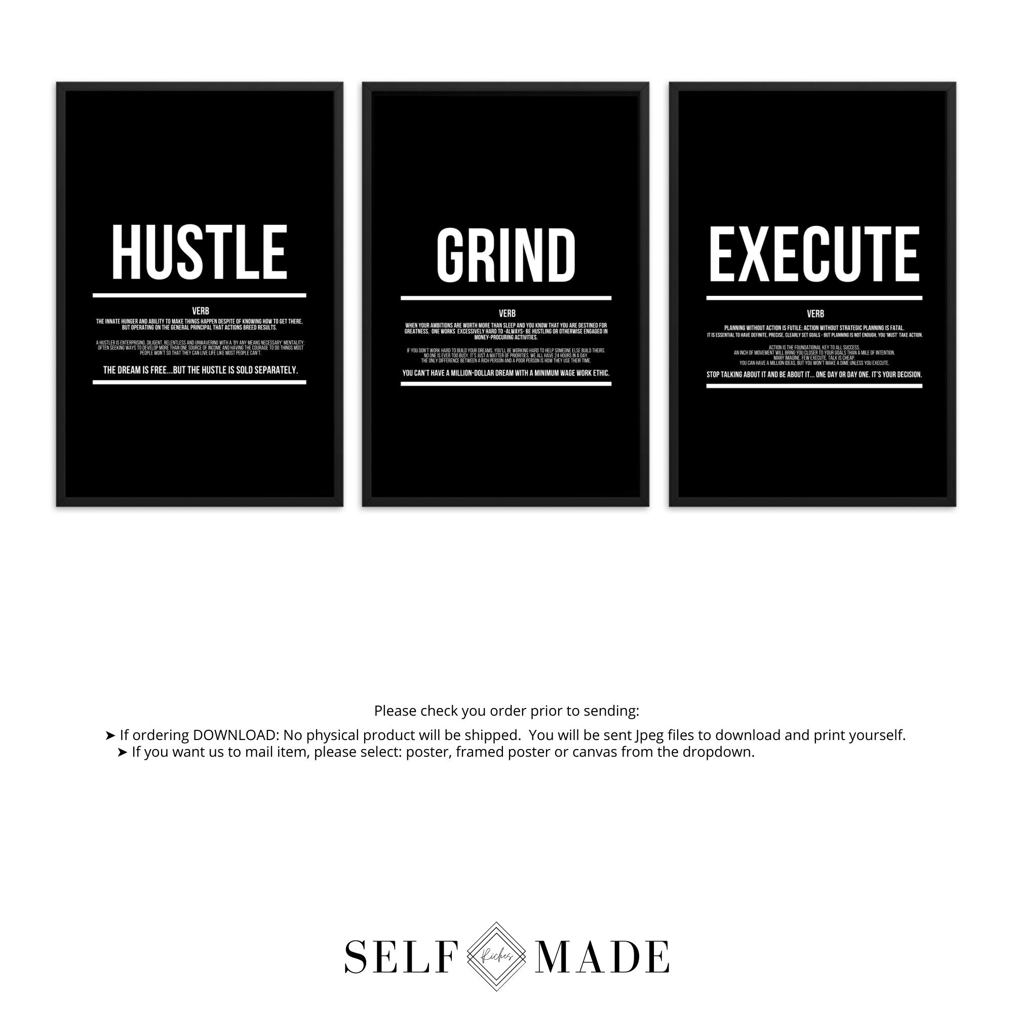 Do It Now Start Now Quotes Hustle Grind Execution Actions Etsy