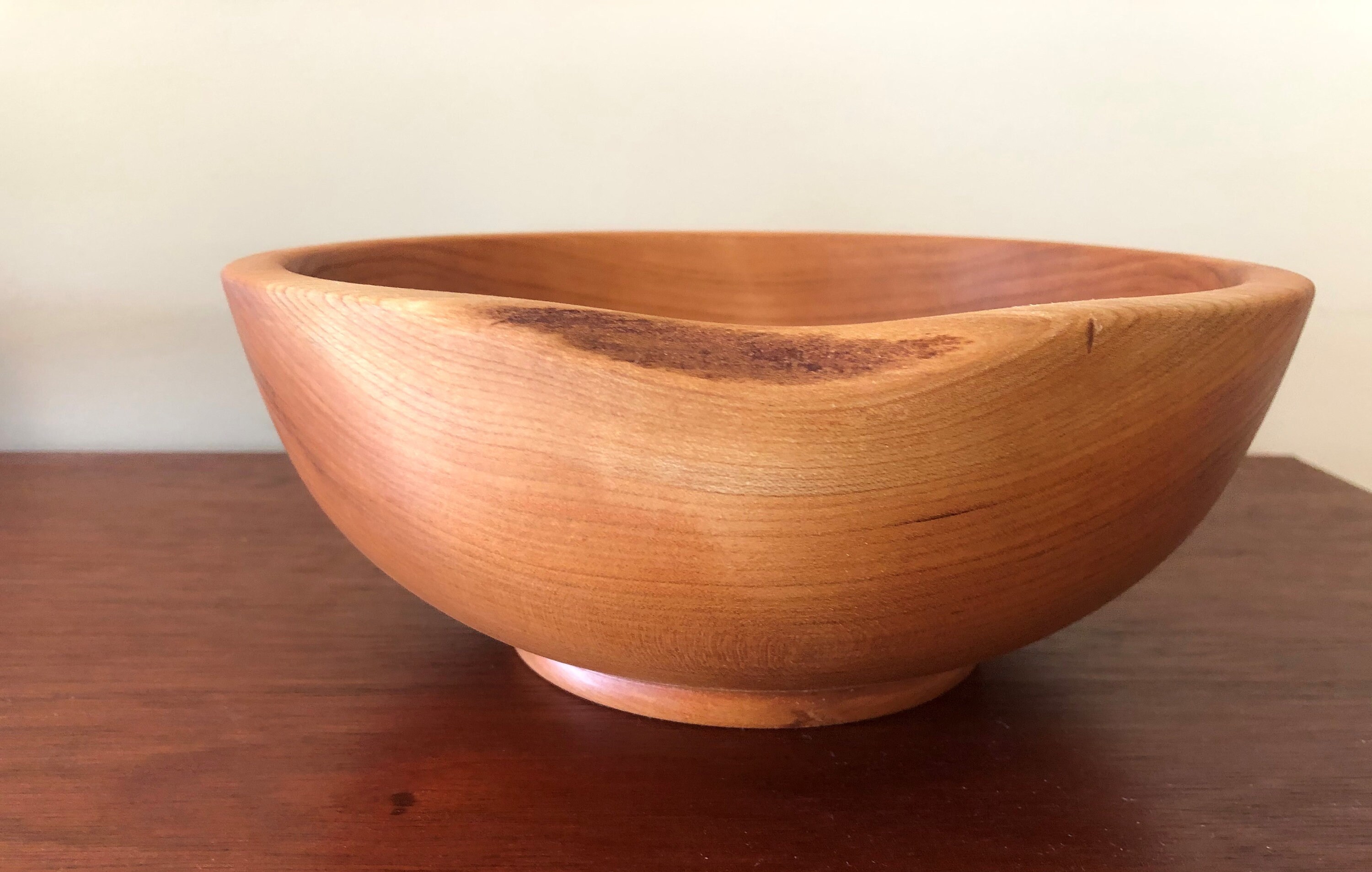 Wooden Bowl American Cherry Salad Bowl 9.5 D X Etsy UK