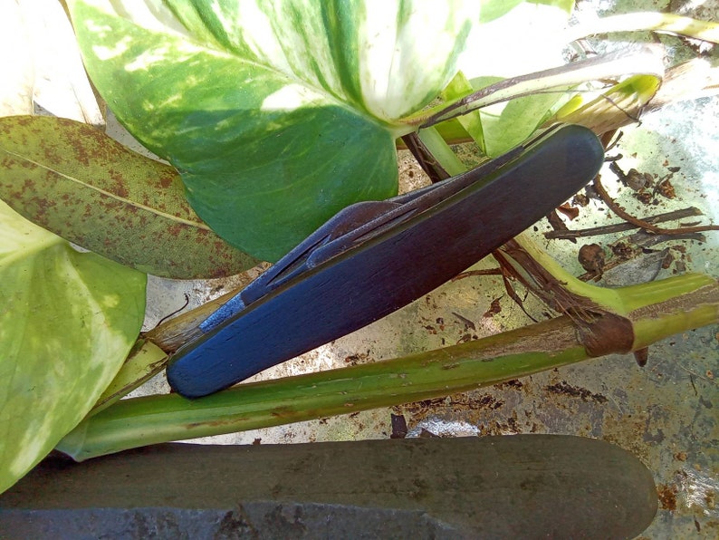 Kabar Wood Handle 3 Blade Pocket Knife Made in USA Old Used Knives as