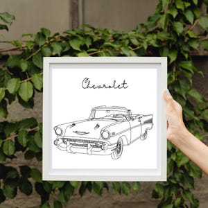 Desenho de linha personalizado, desenho de contorno de carro personalizado, esboço de carro a partir de foto, contorno de carro personalizado, arte de linha de tatuagem, arte personalizada, carro minimalista