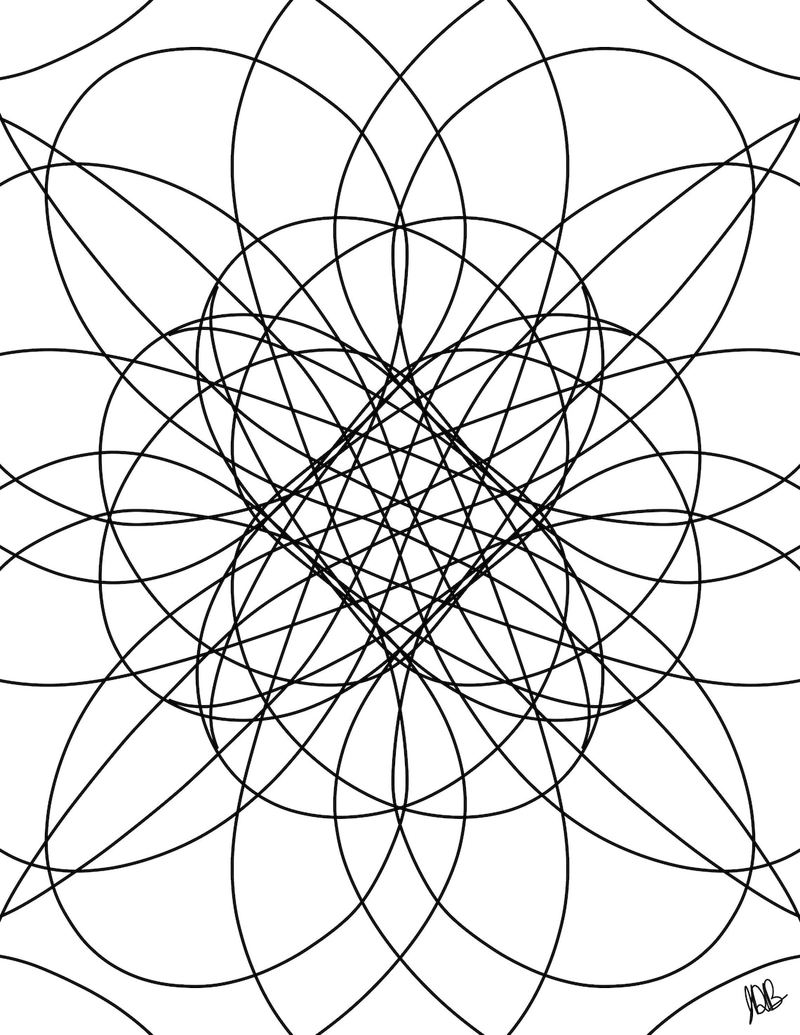 Printable Mandela Coloring Pages - Etsy