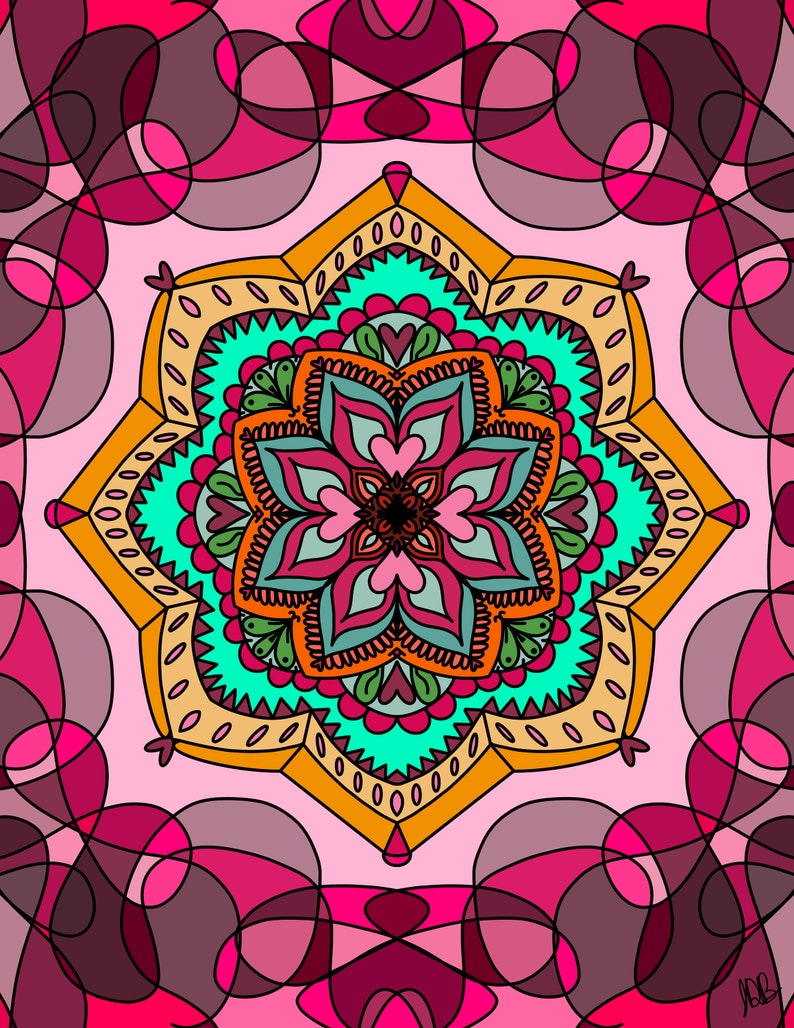 Printable Mandela Coloring Pages Etsy