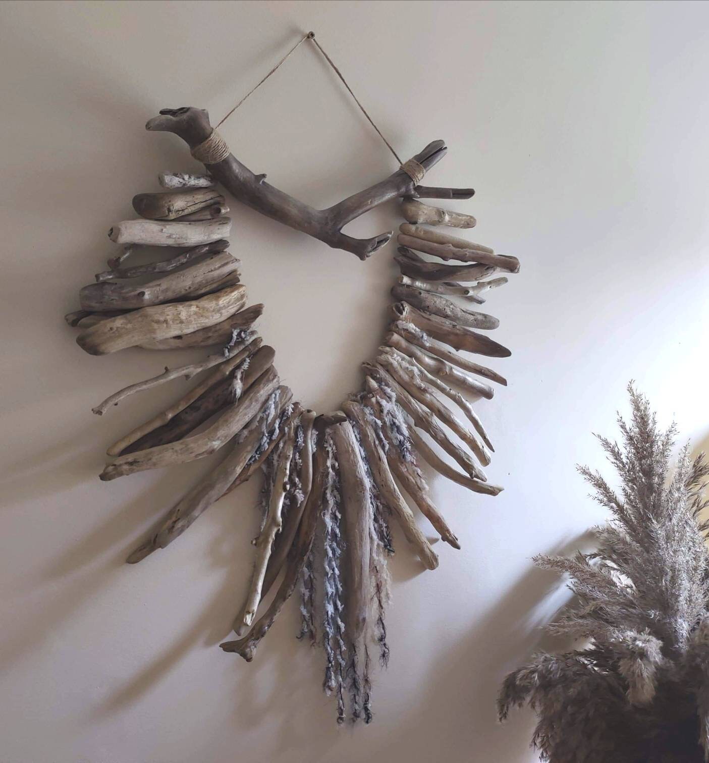 Treibholz Wand Kunst hängen Deko handgefertigt Treibholz | Etsy