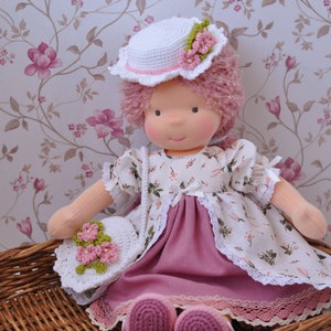 Adorable Handcrafted Waldorf Doll - All-Natural, 15" Tall with Removable Clothes! - Ready to Ship Gift Doll!