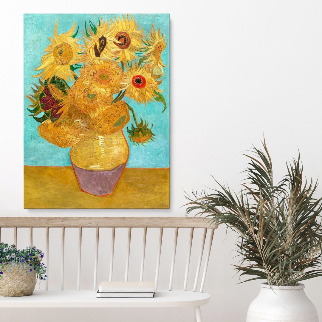 Vincent Van Gogh Vase With Twelve Sunflowers Vincent Van Gogh - Etsy