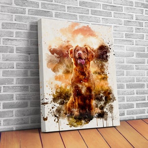 Custom Watercolor Pet Portrait, Portrait From Photo, Personalized Gift, Painting from Photo, Pet Memorial, Dog Portrait, Gift For Pet Owner