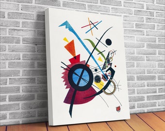 Vasili Kandinski (1923) Violet Wall Decor Giclee Canvas Print Art Wassily Kandinsky Decor Home Wall Decor Colorful Abstract Art Print
